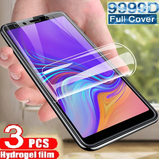 

3PCS 9999D Protective Film For Samsung Galaxy J4 J6 Plus j2 J3 J7 J8 2018 Screen Protector Samsung A6 A8 Plus A5 A7 A9 2018 Film