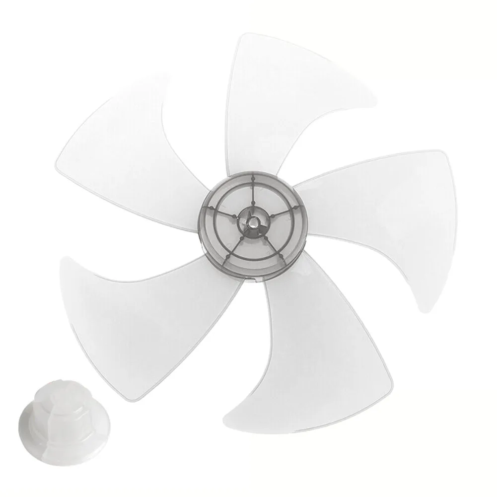 Replacement Fan Blade for 14 Inch Stand Fan  Easy to Disassemble and Clean  Five Leaf Design for Optimal Performance Black/White