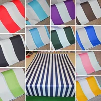 Tissu Oxford 420D à Rayures au Mètre pour Tentes, Nappe, AwO2, Chaises de Plage, Bricolage, Couture Imperméable, Grill, Portable, Bleu 4
