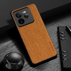 Wood Grain Design Lightweight Durable Case - Realme GT Neo 3 (Orange)
