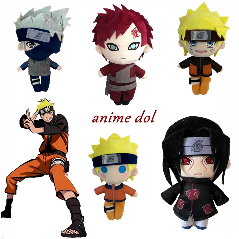 Новинка, искусственная плюшевая игрушка Наруто Узумаки 50 см, кукла-коготь Hatake Kakashi Uchiha Itachi Gaara, детский праздничный Аниме подарок