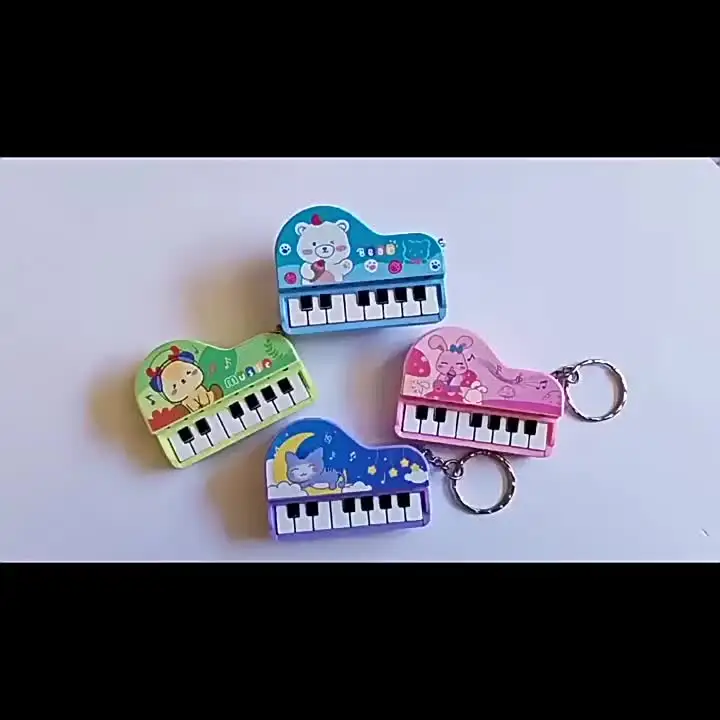 2 Portachiavi A Forma Di Pianoforte Con Tastiera Musicale - Regalo Creativo Per Musicisti - 2