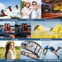 4K compact digital photography camera, 18x digital zoom, vintage vlog video recorder for YouTube, 180° flip screen, WiFi webcam - Image 4