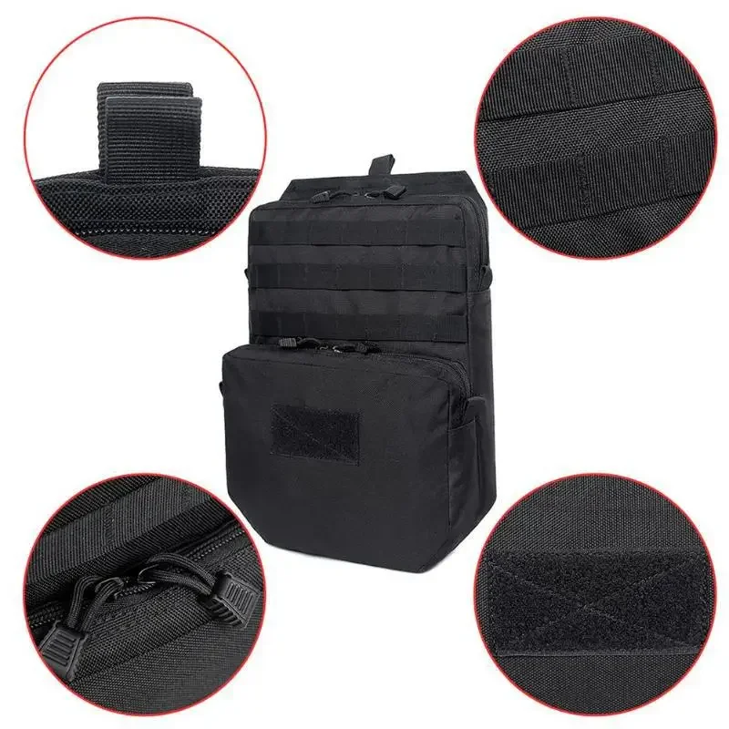 Tactical Plate Carrier Backpack Airsoft Combat EDC Hydration Pouch Water Bladder Hunting Vest Hydration Bag Gear 6