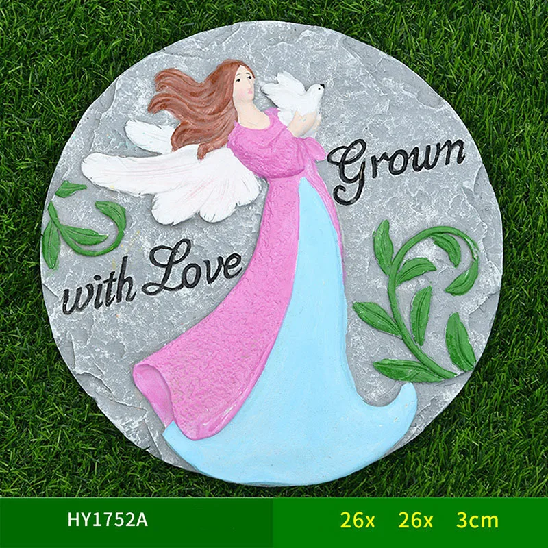 Stepping Stones Flower Paving Stones Garden Decor for Outdoor Lawn Walkway