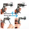 Outdoor Hunting and Shooting Stainless Steel Slingshot Bidirectional Mobile Sight Competitive Aiming Flat Rubber Band Slingsshot 4