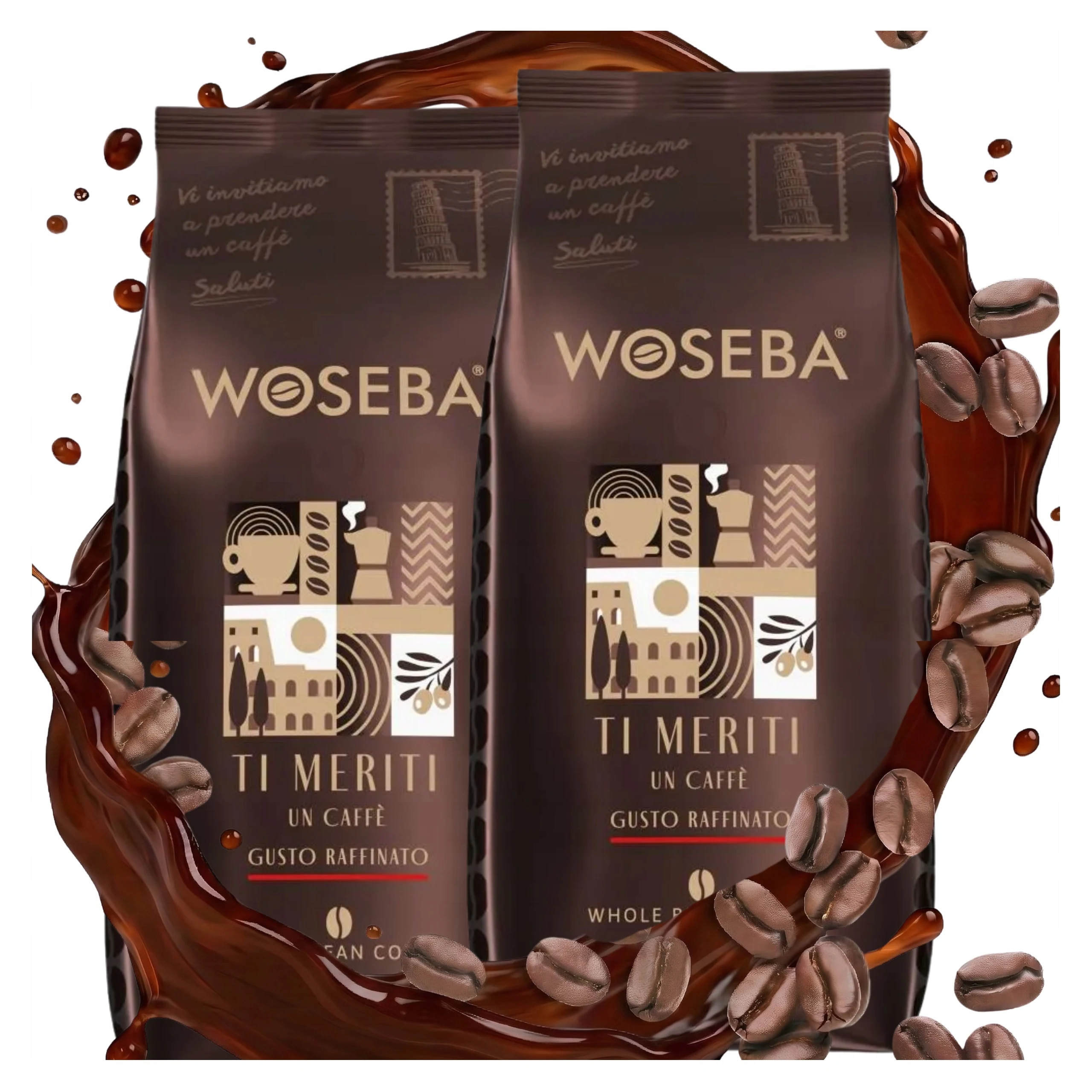 Zestaw Kawa WOSEBA Ti Meriti Gusto Rafinato 2x1kg z Polski za $35.33 / ~131zł Zestaw Kawa WOSEBA Ti Meriti Gusto Rafinato 2x1kg z Polski za $35.33 / ~131zł