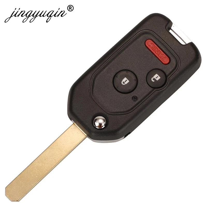 Key Shell 2/3/4BTN Modified Filp Remote Fob Case For Honda Fit CRV Civic Insight Ridgeline HRV Jazz ACCORD 2003-2013