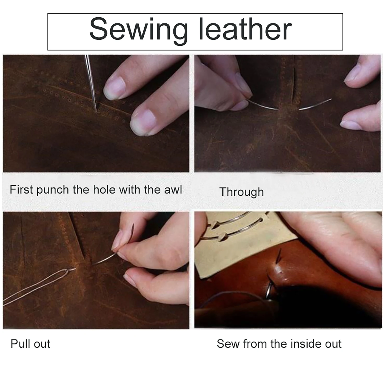 Leather Sewing Needles Sewing Needles 50/100 Pcs Steel Curved Needle Big Eye Leather Curved Sewing Needle Weaving for Carpet Leather Canvas Repairing