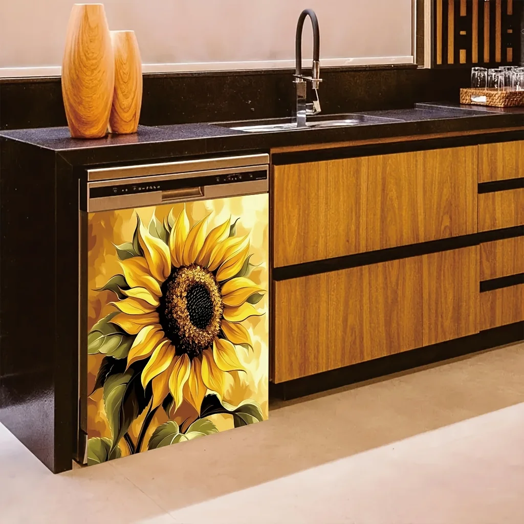 냉장고 및 식기세척기용 생동감 넘치는 해바라기 자석, 재사용 가능한 주방 장식, 훌륭한 명절 생일 파티 선물