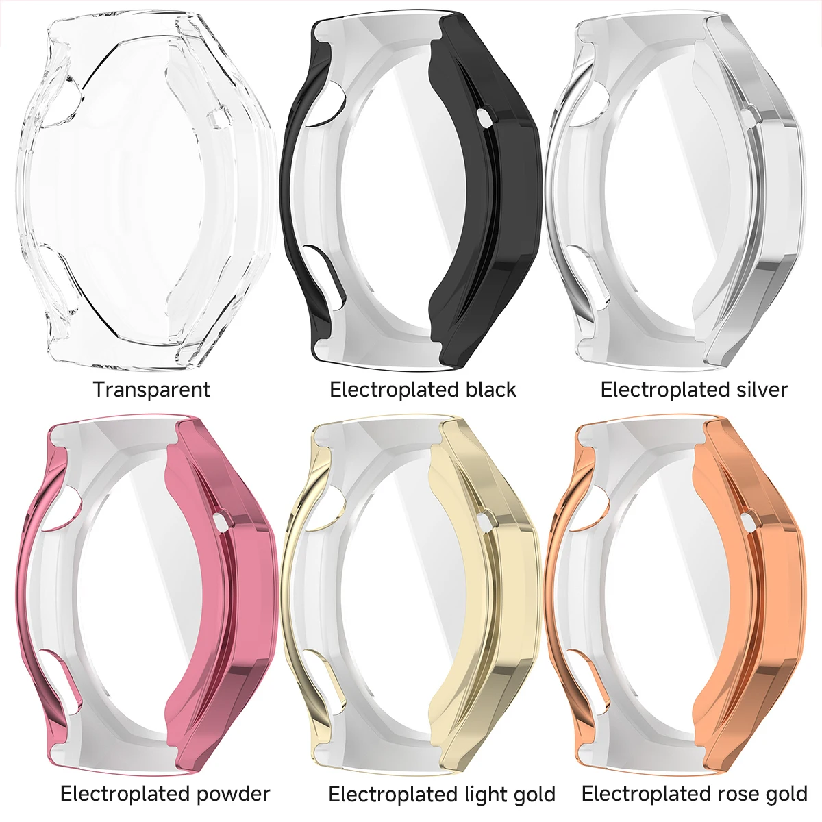 Premium TPU Protective Case with Screen Protector for Smartwatch - Soft Shell Bumper Cover