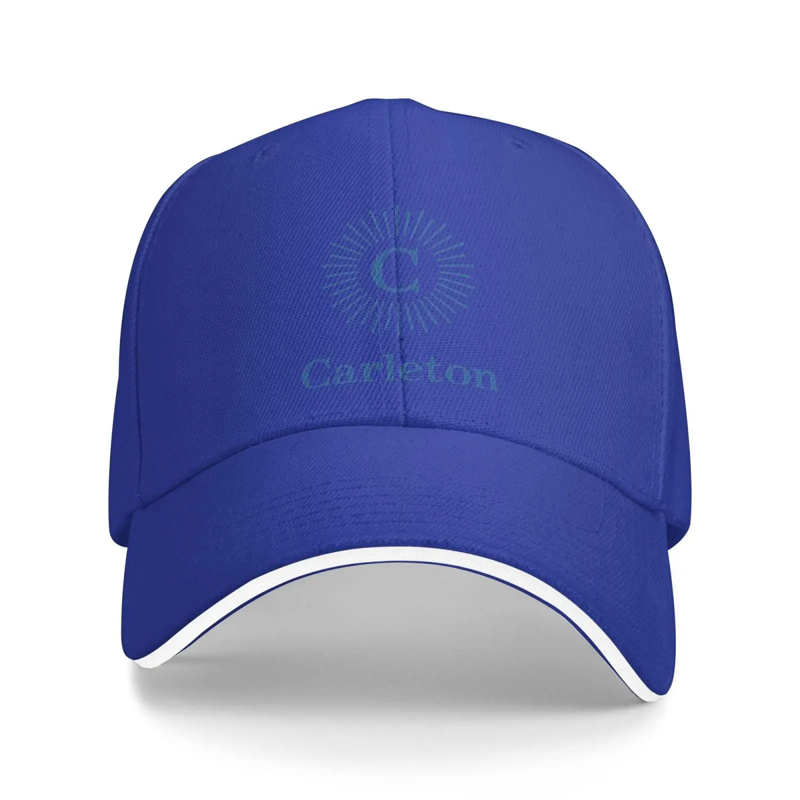 Carleton College Logo Sandwich Cap Unisex Classic Baseball Capunisex Adjustable Casquette Dad Hat Blue