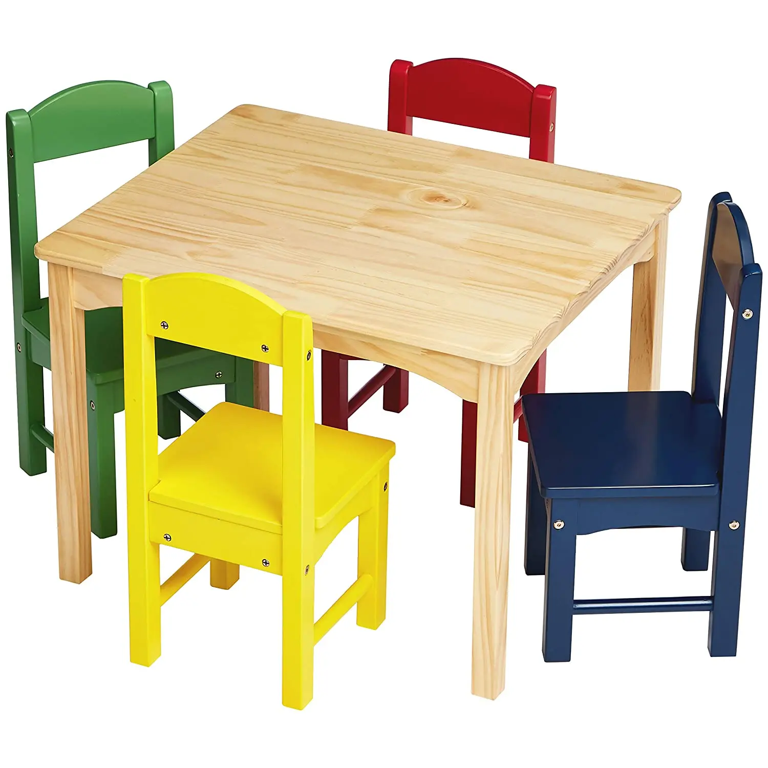 Juego De Mesa Infantil Con 4 Sillas Para Niños