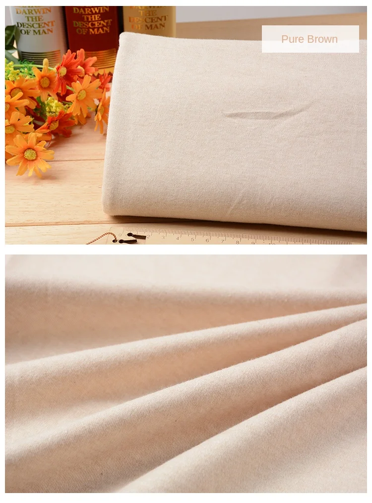 Colored Cotton Knitted Fabric Elastic Natural Childrens Clothing Urinary Pad Blanket Mask Hat Fashionable Design Sewing Cloth