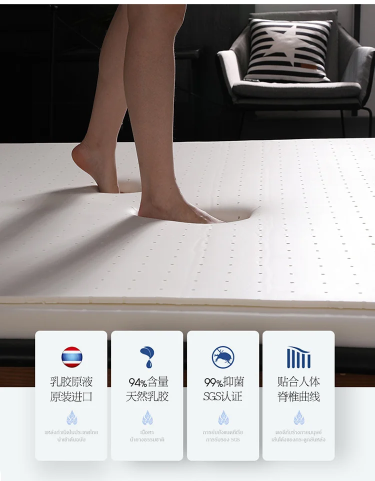 Description Picture 3 of itemCompression Rebound Bed Mattresses Honeycomb Breathable Twin Mattress Natural Latex Mattress Pad Easy Ball Bedroom Furniture