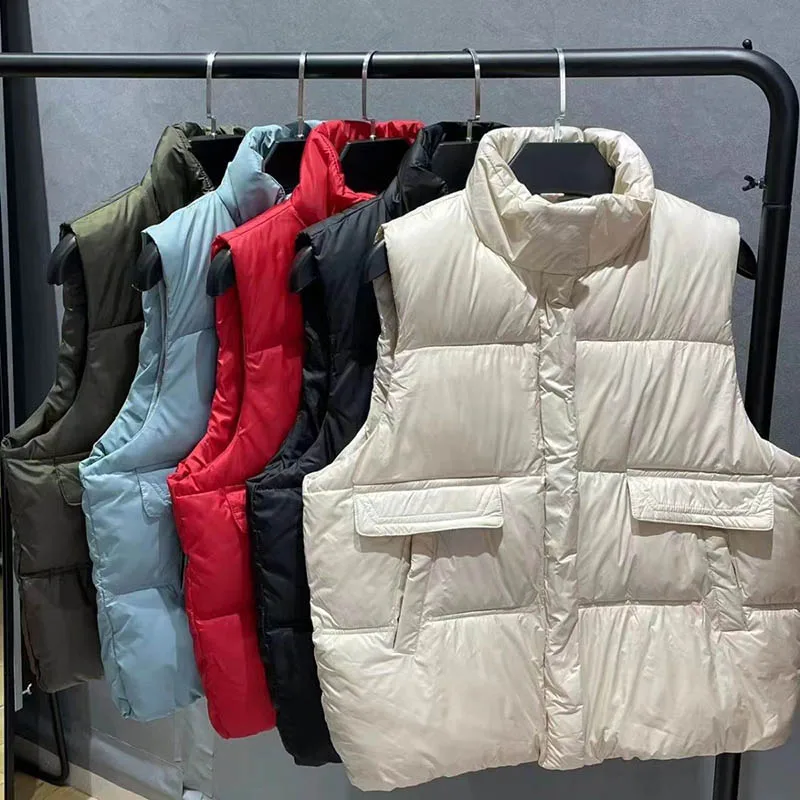 

Women Down Cotton Vest Waistcoat Autumn Winter Sleeveless Jacket Cotton Vest Women Outerwear Casual Waistcoat Coat Chaleco Mujer