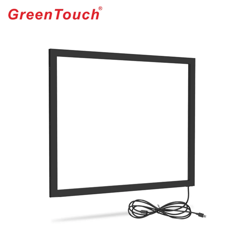 GreenTouch 17'' Touch IR screen Panel, 17 inch IR Infrared Multi Touch Frame overlay kit, Real 10 points USB Panel with gl