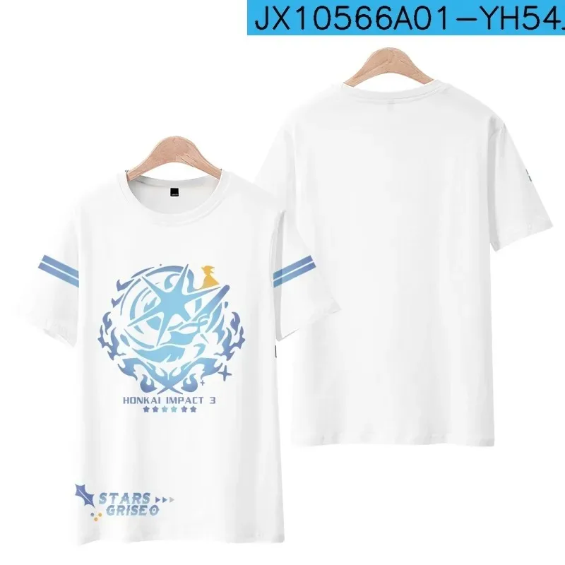 Honkai Impact 3rd Griseo 3D Print T Shirt Women Men Summer Fashion Short Sleeve Funny Tshirt Graphic Tees Streetwear Cosplay