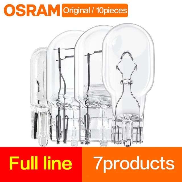 Car Signal Lamp Tail Side Light Glass Halogen Bulbs T10 T20 OSRAM W5W2825  12961 T5 W1.2W W21/5W WY16W P27/7W 12066 12066 - AliExpress