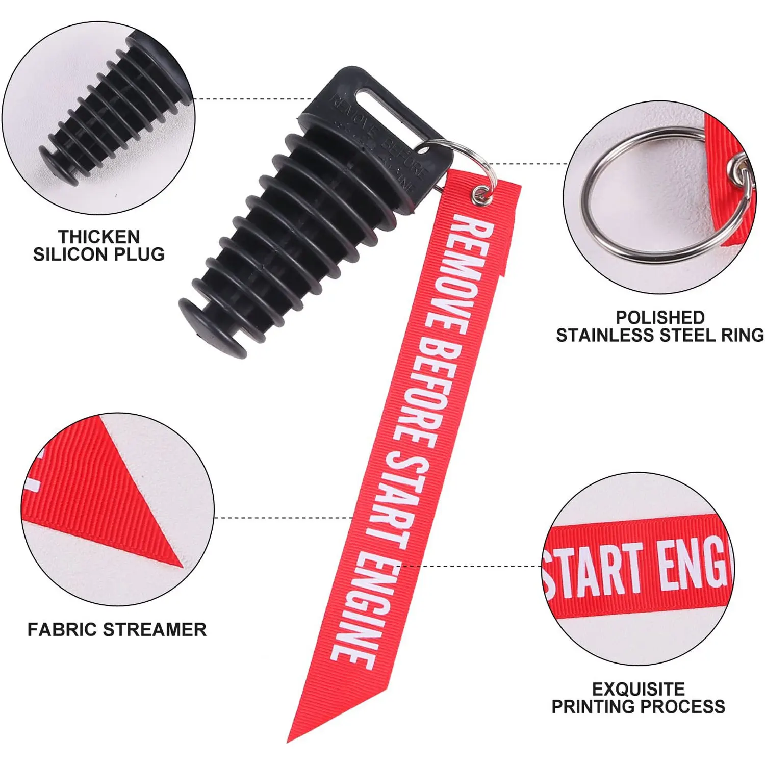 1/3/5 stücke Motorrad Auspuffrohr Stecker Schalldämpfer Waschen Stecker Rohr Schutz Motocross Endrohr Stecker Bewegen Blow-Down – Detail 4