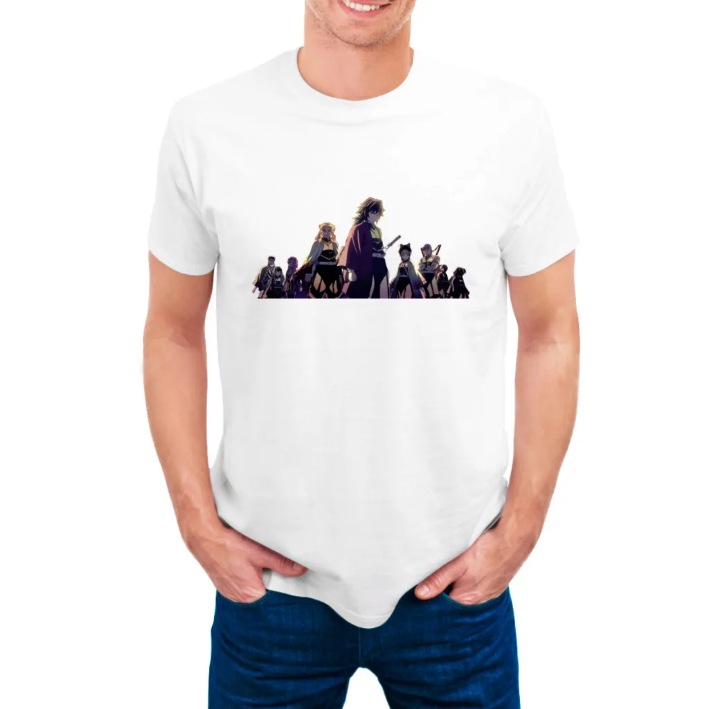 

Demon Slayer Kimetsu No Yaiba T Shirt Men Women Summer O-neck Cotton Short Sleeve T-shirts Clothes Clothing Tee