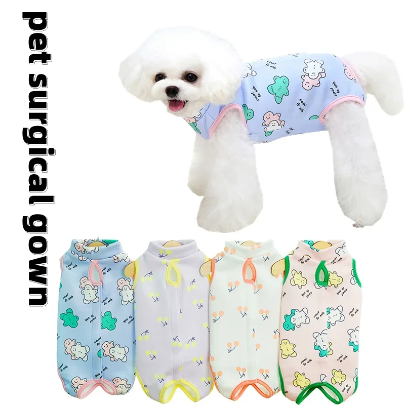 

Pet sterilization clothing cat dog postoperative clothing pet prevention lick wound coat kitten puppy weaning clothes pet vest