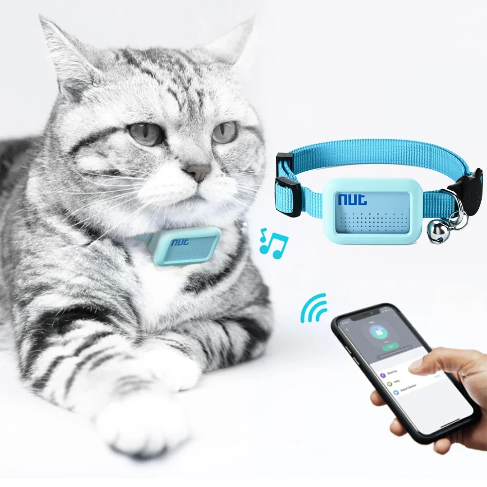 Smart Bluetooth Tracker Waterproof Pet Bluetooth Locator Anti-lost Collar Dog Cat Smart Positioning Tracker Lightweight Tracking Locator Pet Tracker