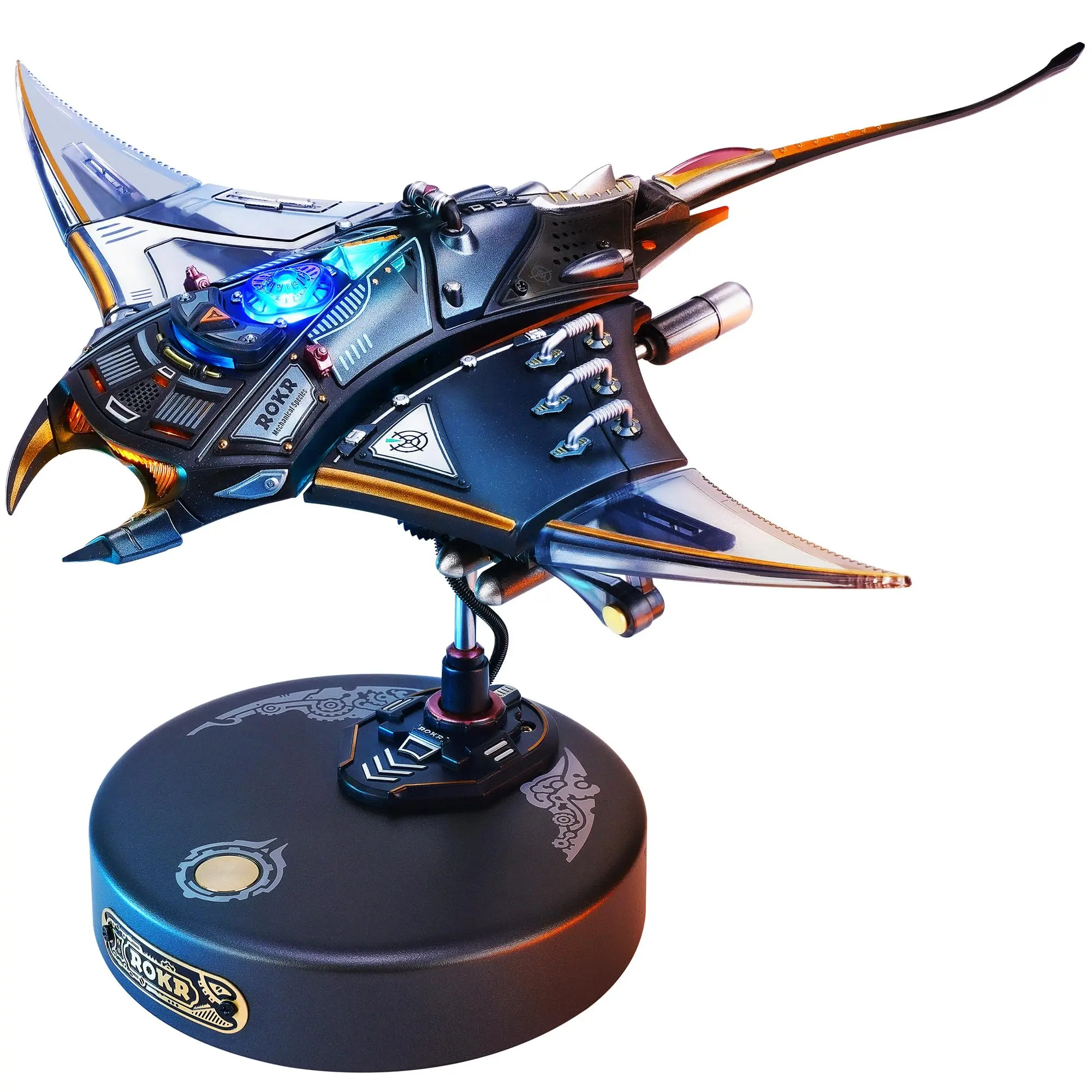 Rokr Manta Ray Mechanical 3D Puzzle Kit Cyberpunk Style Model Challenging  DIY Project Unique Desktop Decor Gift for Adults - AliExpress