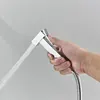 Brass Bathroom Bidet Faucet Black High Pressure Shower Tap Washer Mixer Cold Hot Water Mixer Crane Square Shower Sprayer Head 3