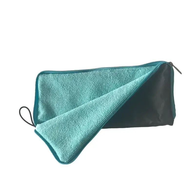 Wet Umbrella Bags Chenille Folding Umbrella Bag With Zipper Quick-Drying Umbrella Bag Durable Hand Towels For Cars Home