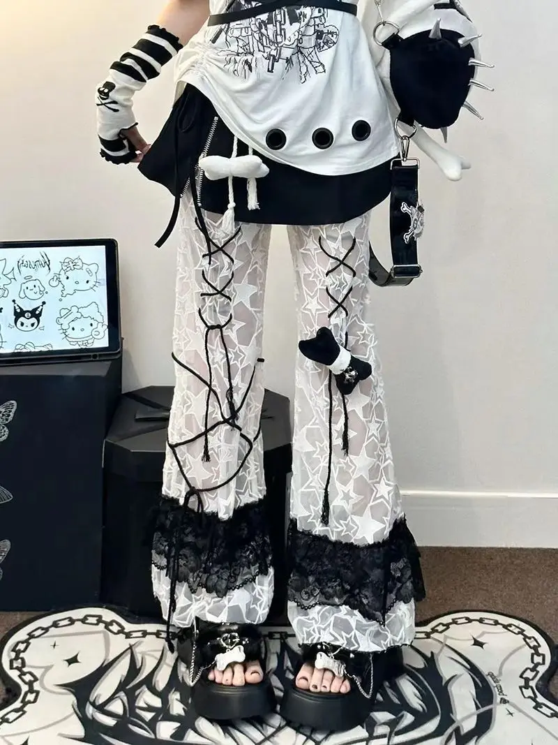 2024 Original Summer Punk Y2g Muffin Platform Slippers Plush Outer Wear Flat Sandals Women Slippers