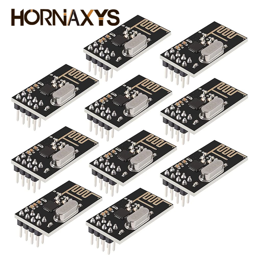 1-10PCS NRF24L01 2.4GHz 2Mbit/s Wireless Data Transmission RF Transceiver Module Board 1.9-3.6V For Arduino DIY