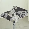 Bar Stool Cover Cashier Chair Covers Stretch Stool Seat Slipcovers Stretch Elastic Hotel Banquet Dining Small Chair Case 6