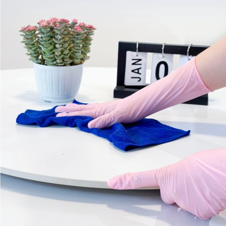 12 Inches Disposable Nitrile Gloves Latex-Free 12" Long Extended cuff Dishwash Cleaning Food Grade Cooking gloves 30/50pcs disposable gloves nitrile gloves dishwashing gloves cleaning gloves
