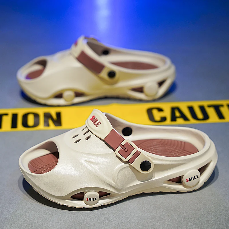 Summer Men Slippers Platform Slides Outdoor Garden Shoes Waterproof Beach Slippers Flip Flop Casual Indoor Shoe For Couple 36-45