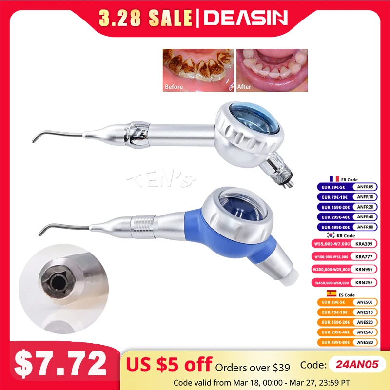 Dental-Air-Water-Polisher-Jet-Air-Flow-Oral-hygiene-Tooth-Cleaning ...