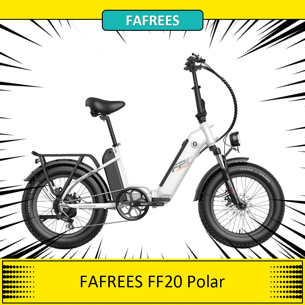 Fafrees Ff20 Bici Elettrica Polare 48V 500W Motore 25 Km/H Velocità Massima Doppia 10.4Ah Batterie 20*4.0 ''Pneumatico 7-Speedgear