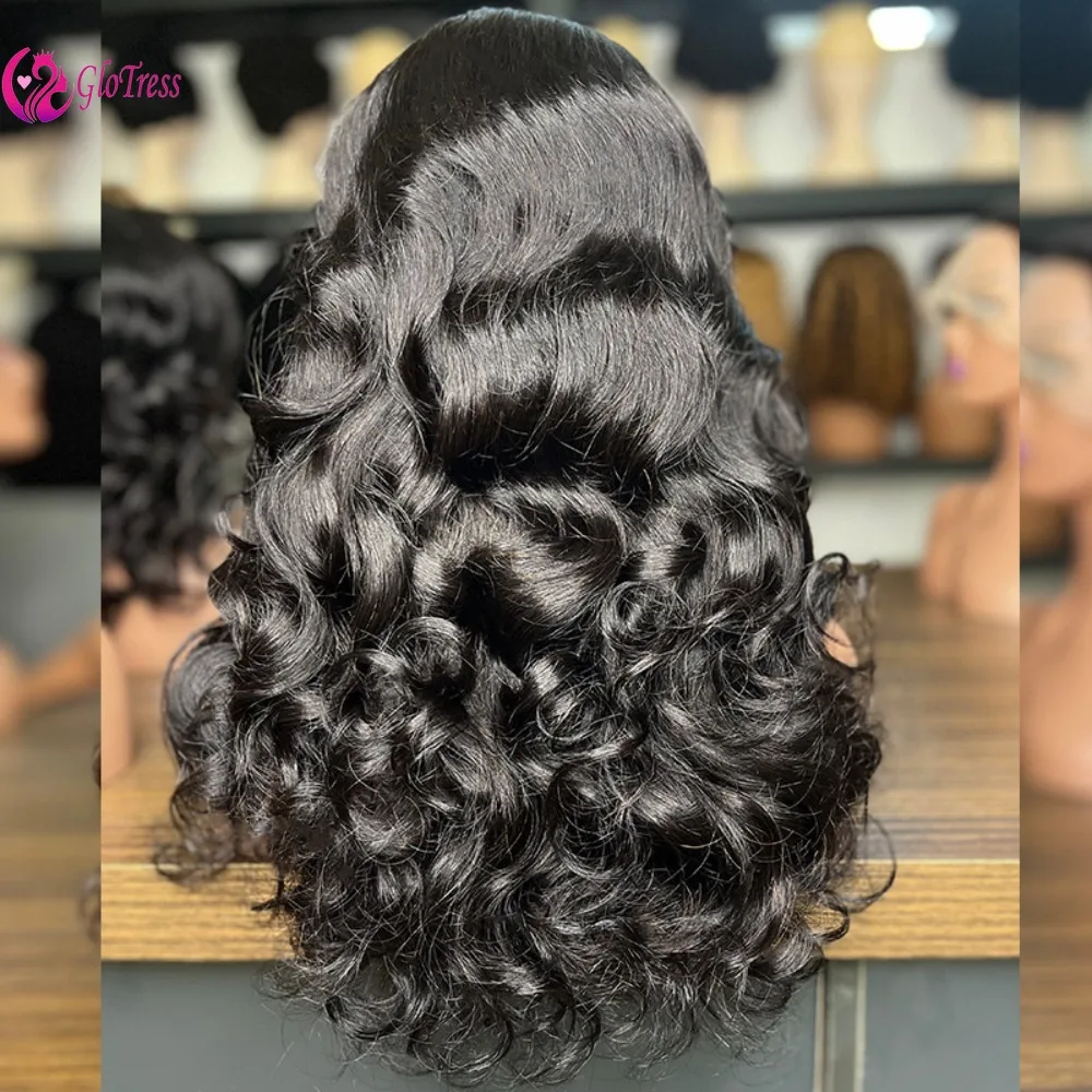 Perruque Body Wave bouclée Boncy de haute qualité, 13×4, vietnamienne, Super Double tirage, 100% cheveux humains, densité 300%, pour femmes noires