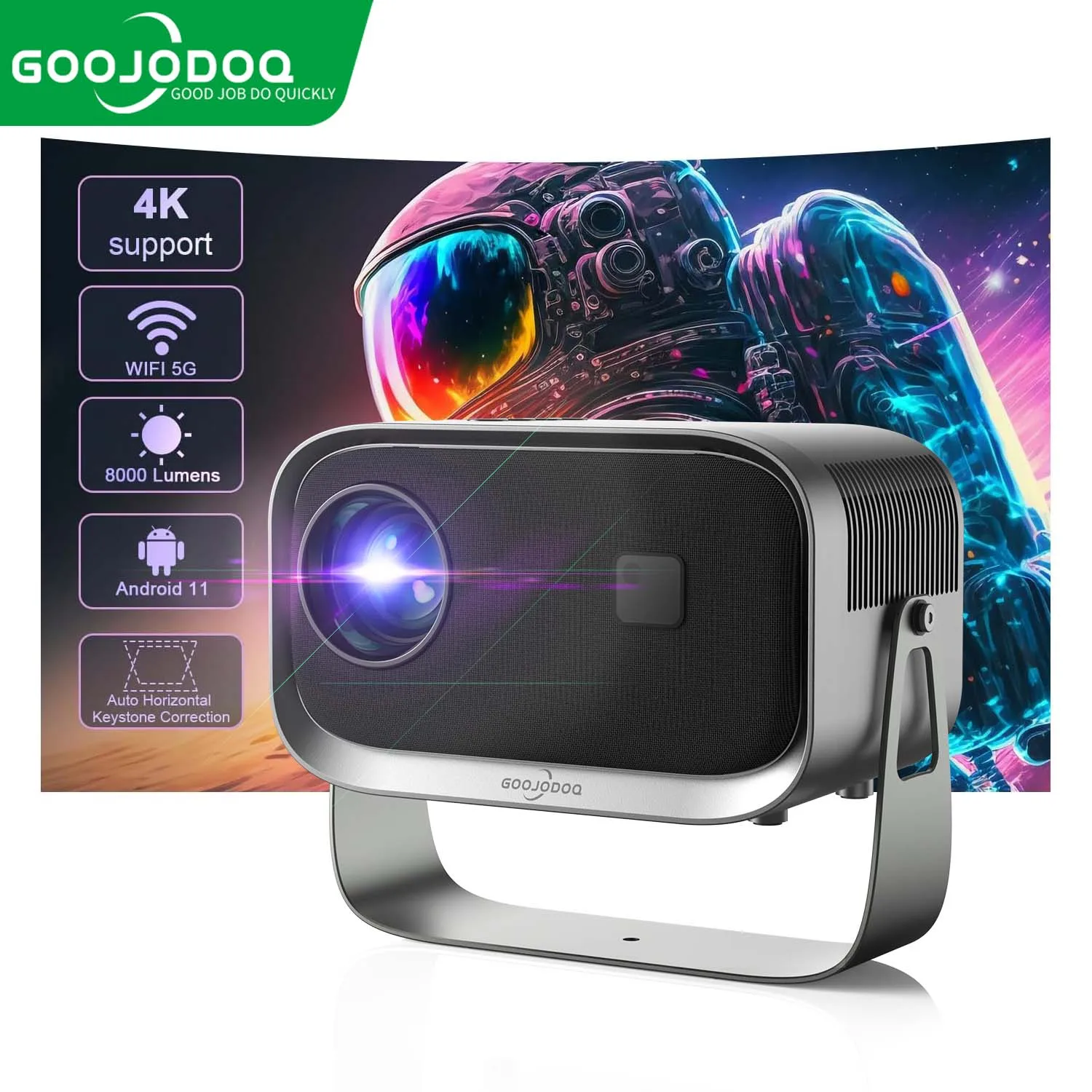 Проектор FHD, 1080P, Wi-Fi, 6, Bluetooth 5,2, 4K, 150 ANSI