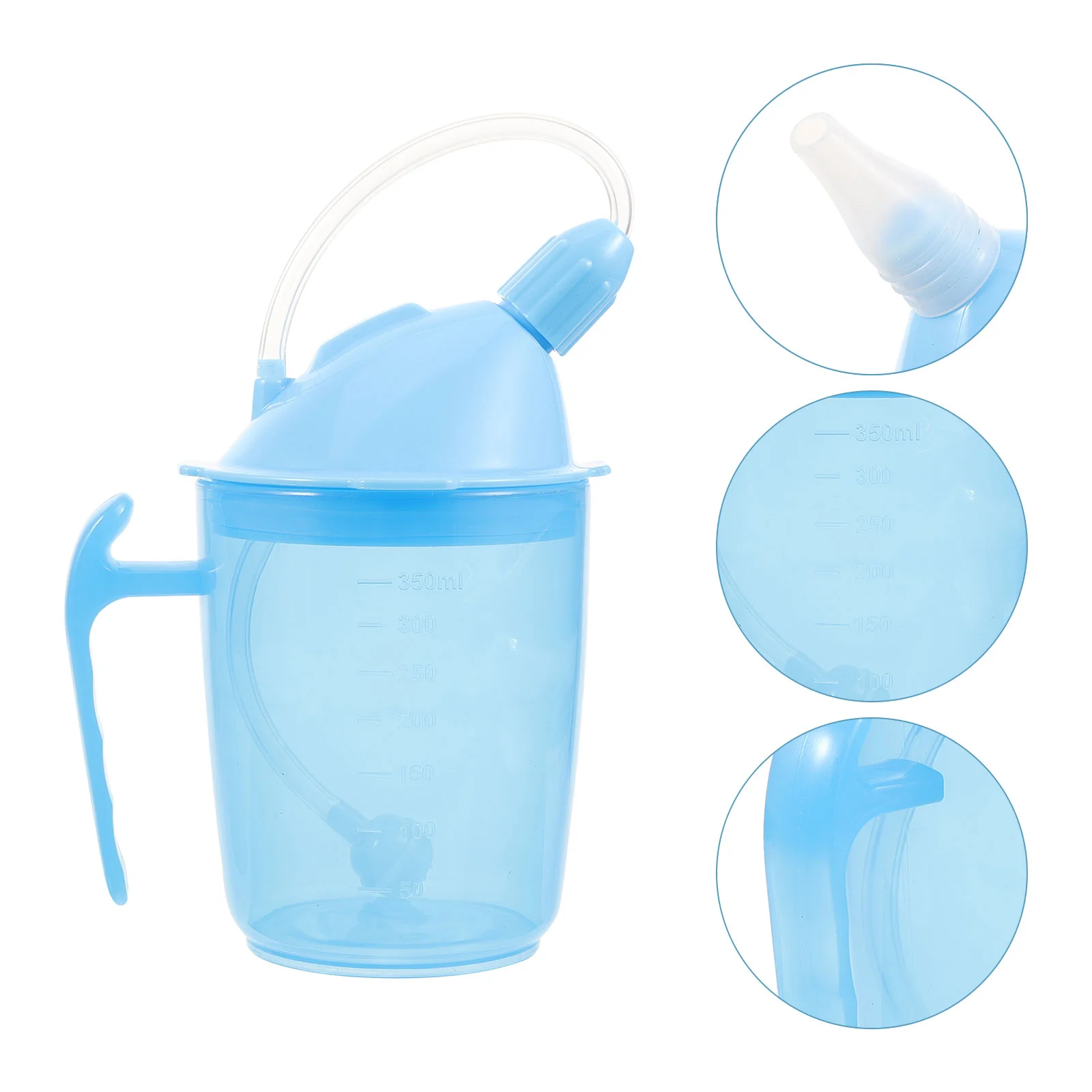 No Spill Cups For Elderly Convalescent Feeding Cup For Elderly & Patients  Drinking Cup With Straw Lid For Seniors Disabled - AliExpress