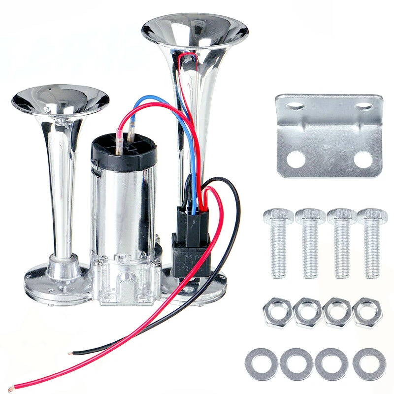 Car Acesssories Dual Trumpets Super Loud Car Electric Horn Speaker 600DB 12V Low Current High Decibel for Cars Boats And Truck
