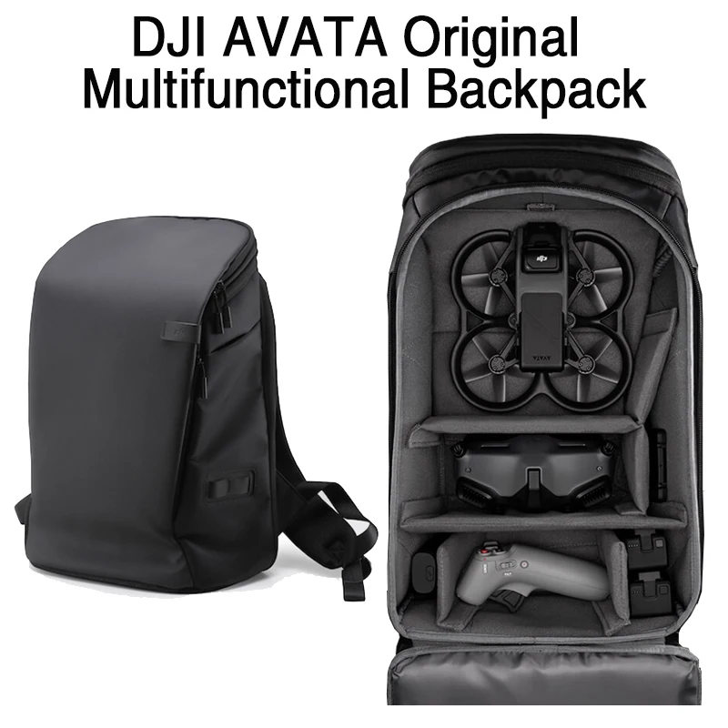 DJI Avata Backpack Black Fabric Waterproof Bag Multifunctional drone accessories Camera Backpack Outdoor Shooting