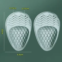 Semelles intérieures pour sandales pour femmes, chaussures à talons hauts, demi-coussin féminin, réduit la douleur par Friction, coussinet en Silicone pour l'avant-pied, coussinet de soins antidérapant pour les pieds 5