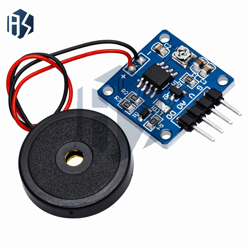 Piezoelectric Vibration Sensor Module with Low Power Design - 5V DC Digital TTL Output