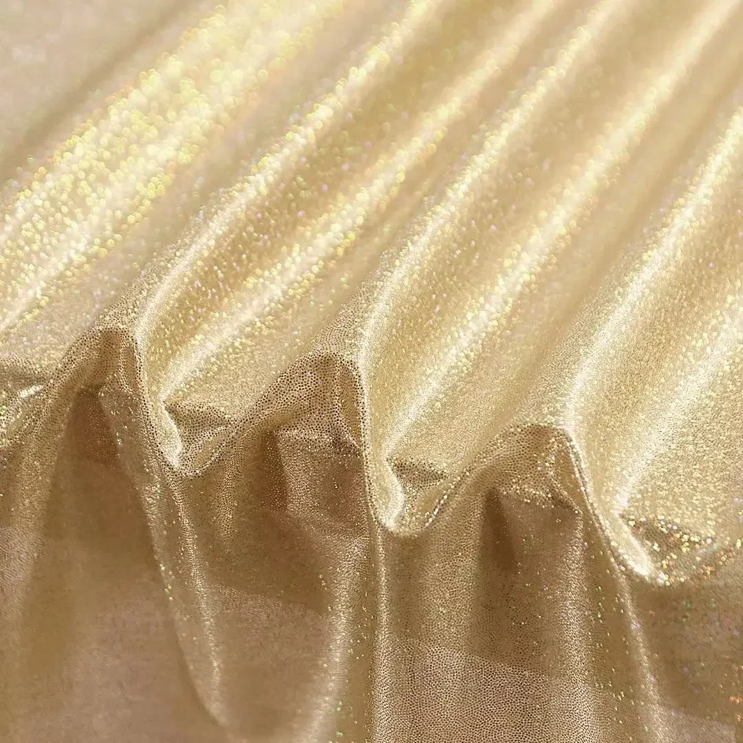 Light Gold Sequin Table Skirt Tablecloth Glitter Sparkly Shimmer Rectangle Table Covers for Birthday Party Event Wedding Decor table skirt