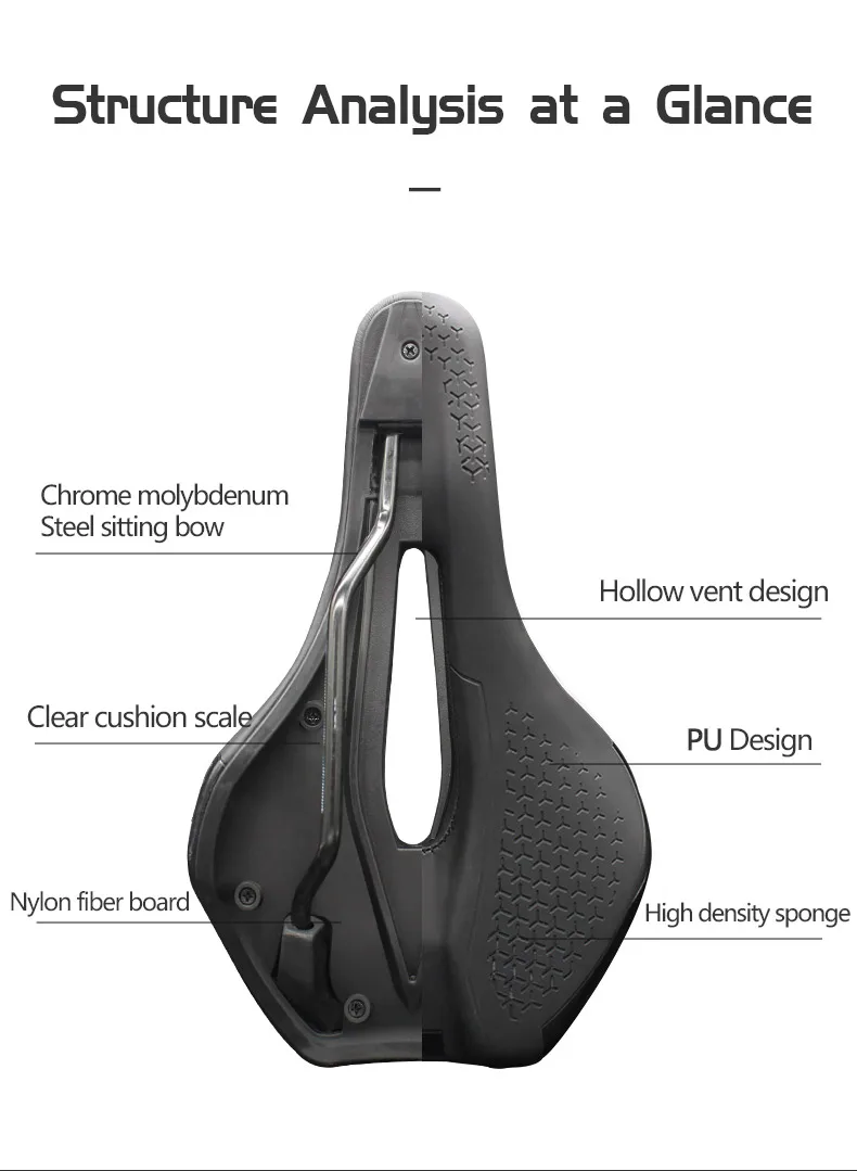 Mountain Road Bike Sitzmatte Bequeme Weiche Anti-rutsch Stoßfest Radfahren Kissen Atmungsaktive MTB Fahrrad Sattel Radfahren Teile – Detail 3