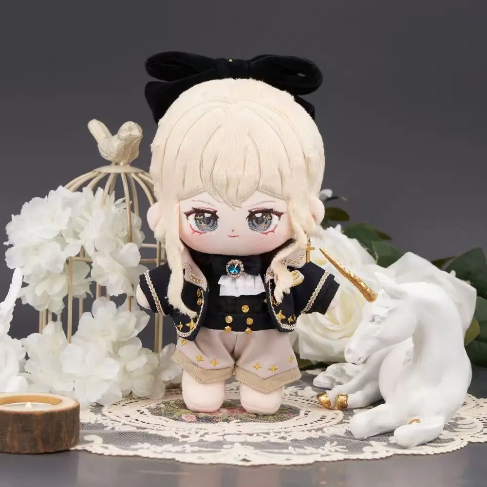 20cm 게임 Genshin Impact Jean 애니메이션 피규어 코스프레 드레스 코튼 인형 Kawaii 플러시 장난감 어린이 Peluche 선물