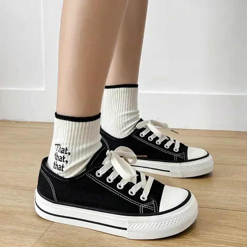 2026 Womens Shoe Classic Canvas Casual Shoes Fashion Chunky Sneaker for Woman Exquisite Board Shoes Designer Shoes Zapatos Mujer 1