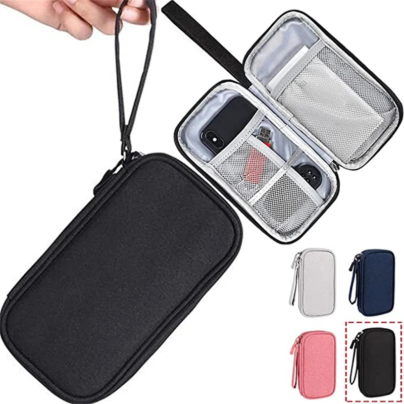 New Travel Organizer Bag Organizer Pouch Carry Waterproof Double Layers Wires Charger Usb Cables Gadget Bags Travel Accessories