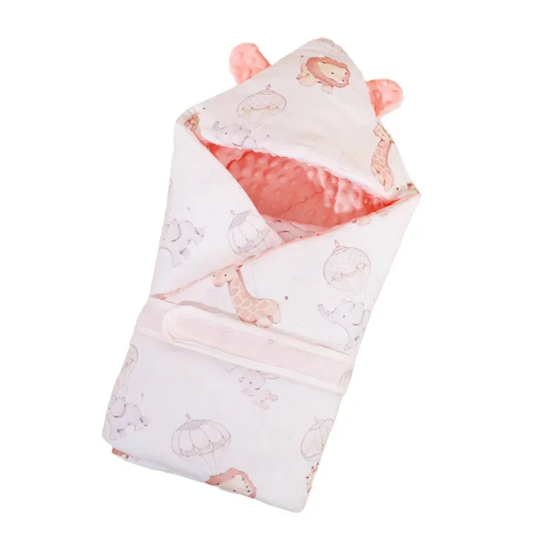 Thickened Baby Wrap Blanket for Newborns Winter Outdoor Windproof Baby Swaddle Blanket Delivery Room Infant Wrap